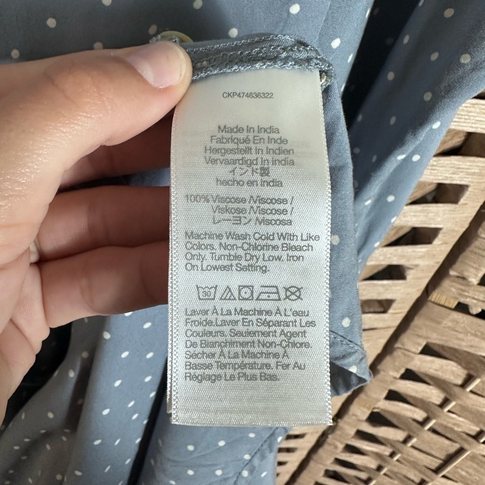 Madewell Leedra Button-Front Midi Dress in Dot - Size 6 - Picture 7 of 11